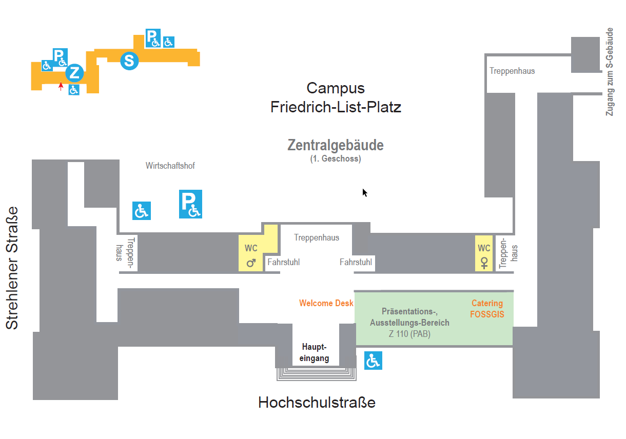 Zentralgebäude: Foyer & PAB